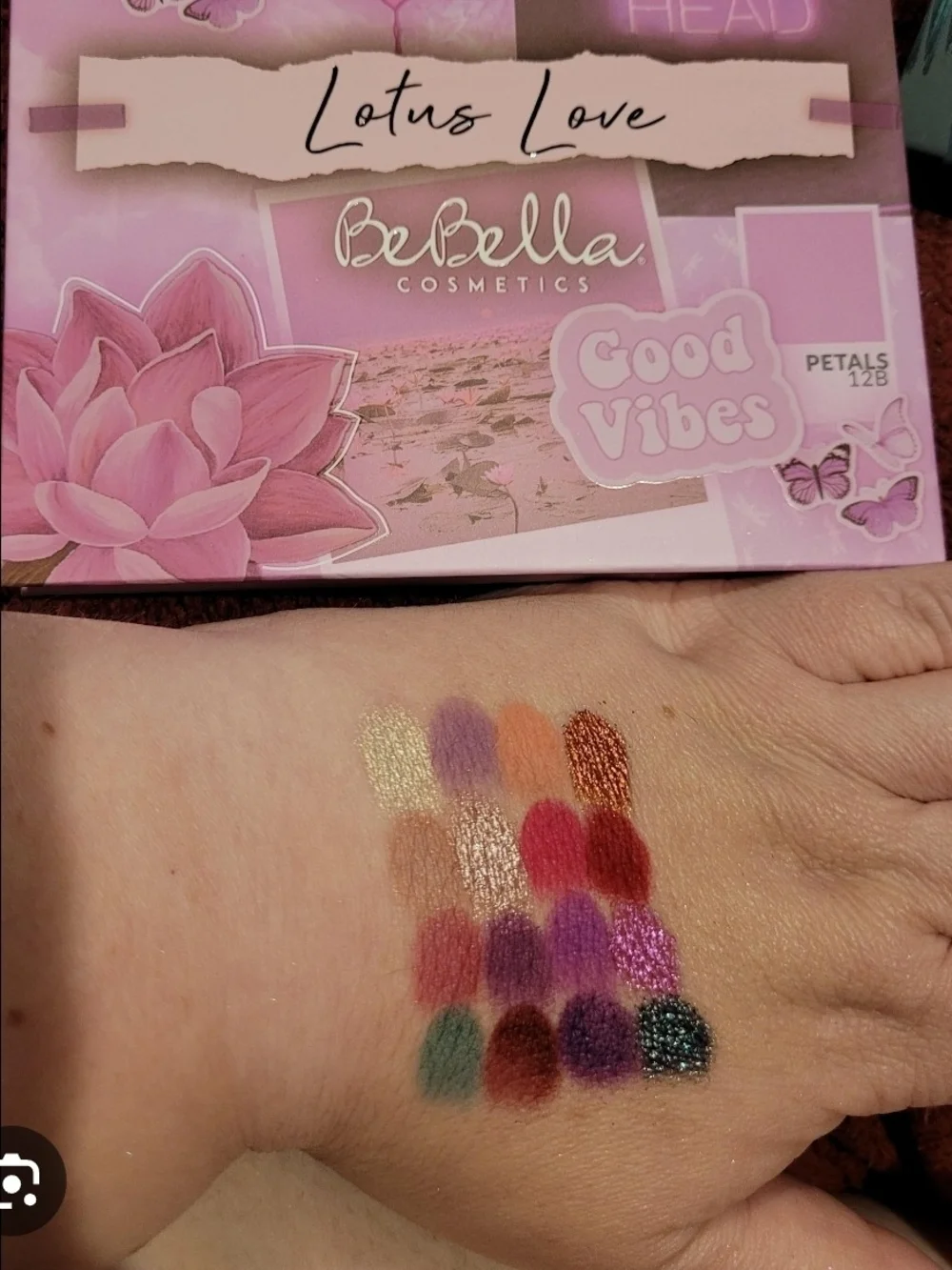 BeBella Cosmetics Lotus Love Eyeshadow Palette - Pink/Purple Shades